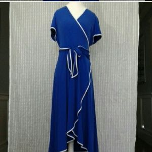 Calvin Klein midi wrap dress